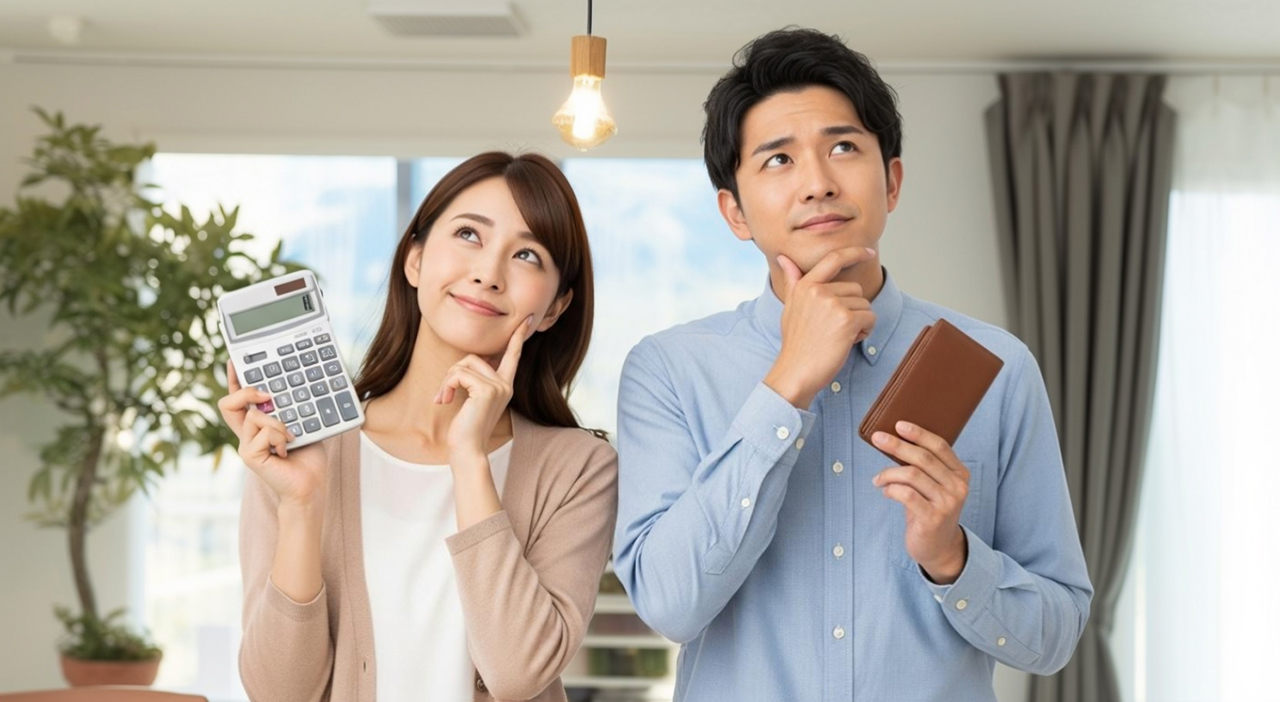 家計やローンについて考える夫婦