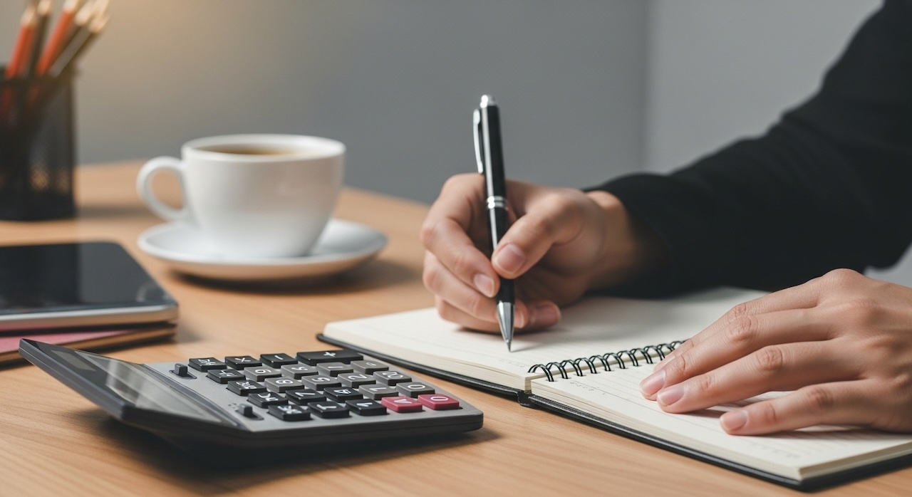 落ち着いた空間で家計を整えるひととき