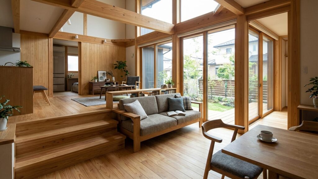 スキップ構造で生まれる新しい暮らし方｜半地下・中二階の活用術