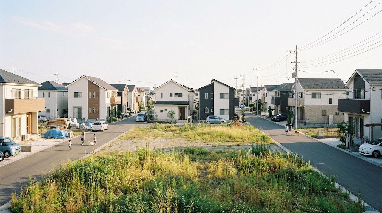 のどかな街並み