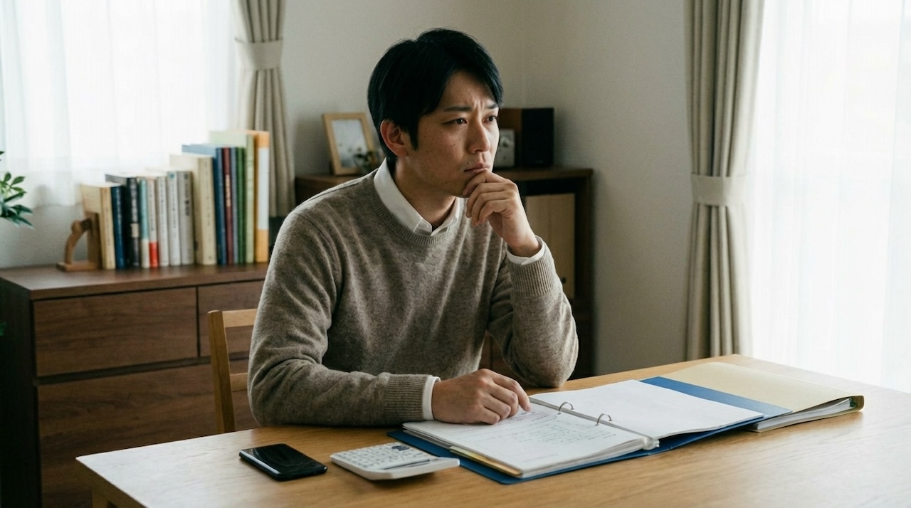 返済が不安な男性