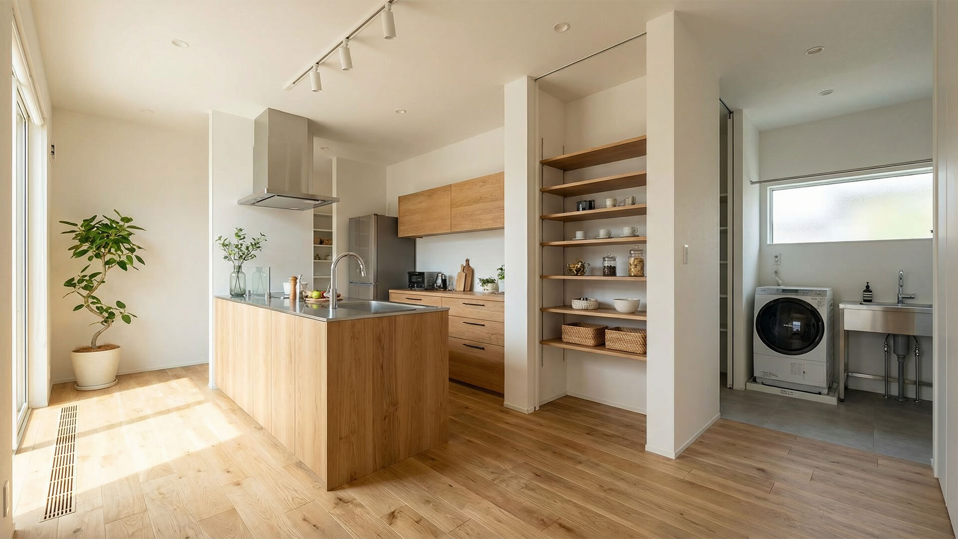 家の中のつながり（動線・役割）を可視化したイメージ