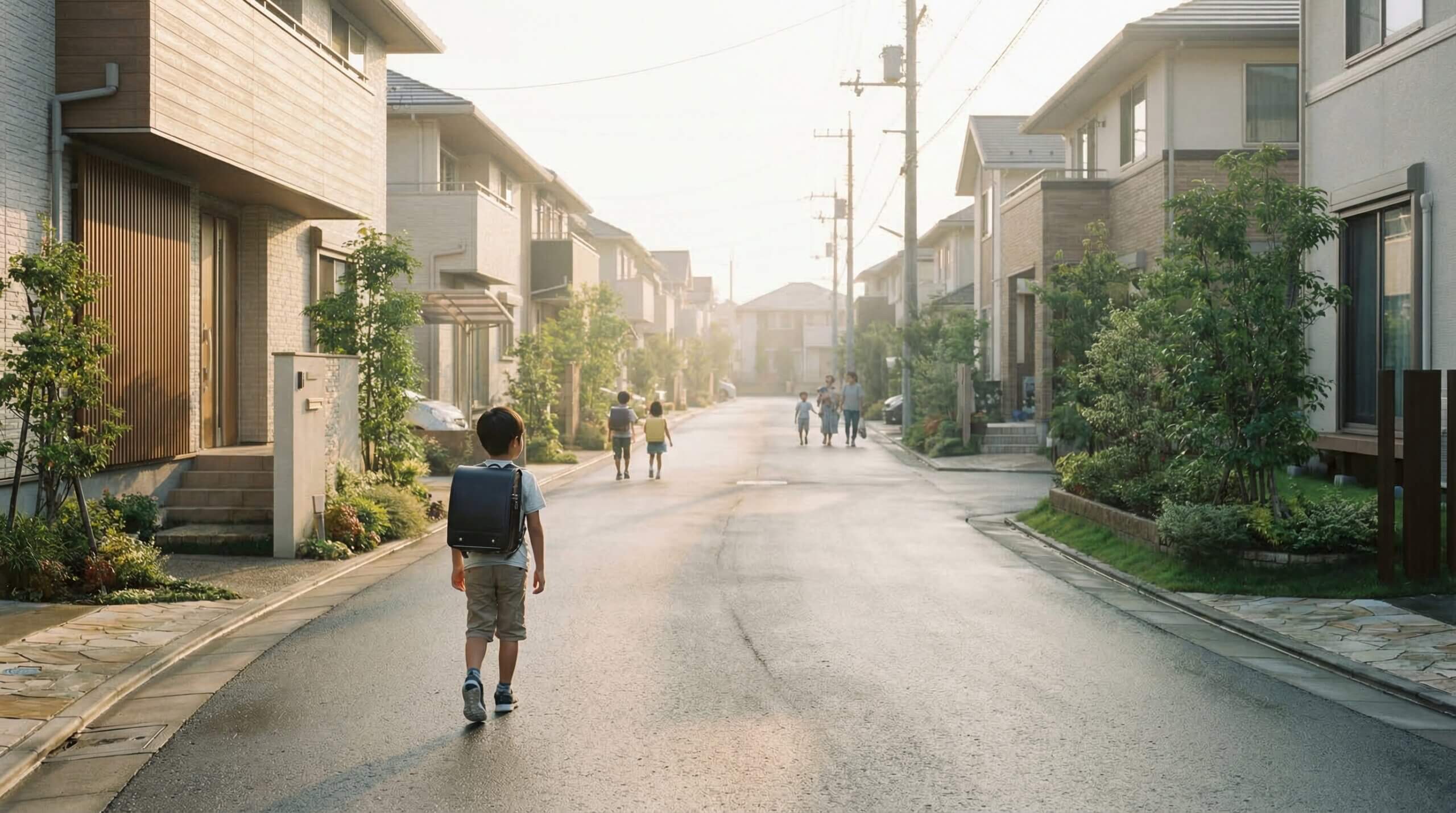 子どもを見守れる安心の街並み