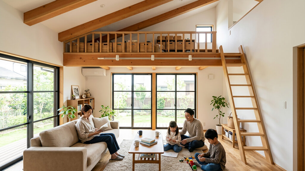 平屋にロフトは必要？収納力と暮らしやすさから考える空間活用
